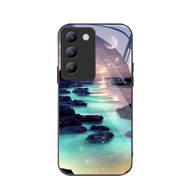 สําหรับ Vivo V40 SE/Vivo T3/Vivo Y200e/Vivo V30 Lite 4G , Sea Moon, บุคลิกภาพอินเทรนด์, เคสป้องกันโท