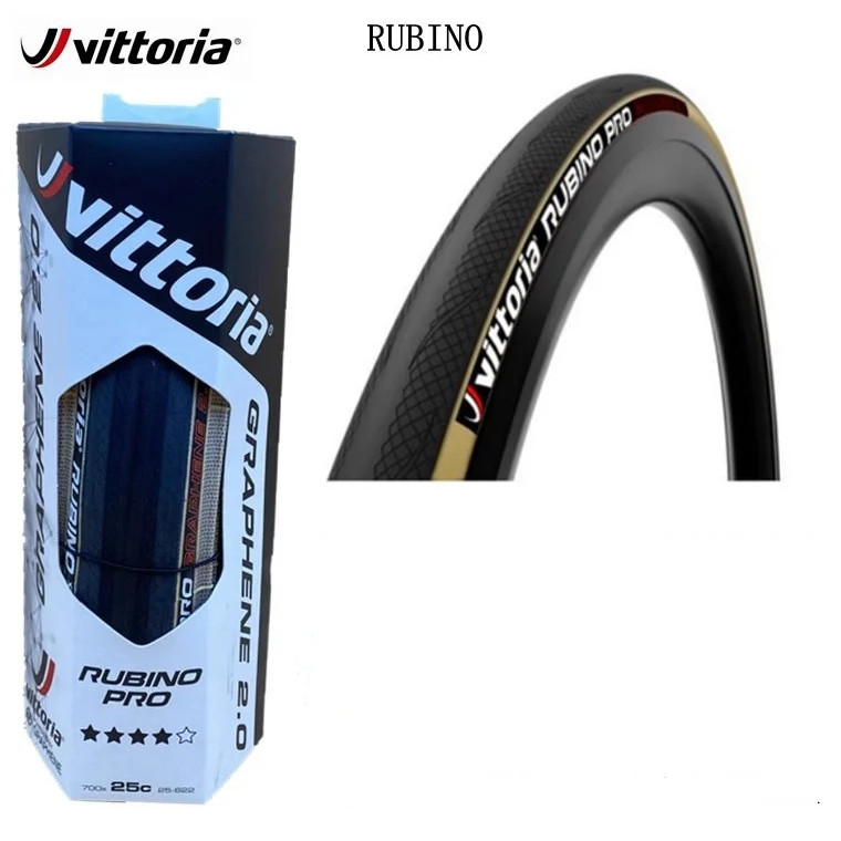 ยางรถจักรยาน Vittoria RUBINO PRO ขนาด 700x28c ความหนา 25mm กราฟีน 2.0 ประเภทคลินเชอร์ สำหรับการแข่งข