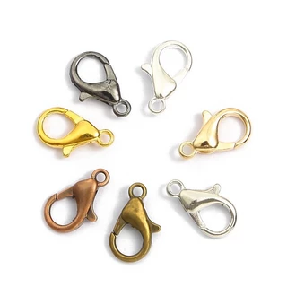 Lobster Clasp Hook เครื่องประดับ DIY สำหรับสร้อยคอ สร้อยข้อมือ และเข็มขัด