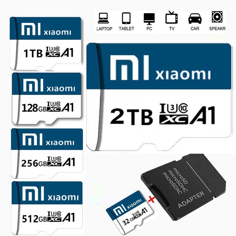 Micro TF SD Card class10 SD การ์ดหน่วยความจํา 2TB 128GB 1TB 512GB 256GB U3 V30 หน่วยความจําขนาดใหญ่แ