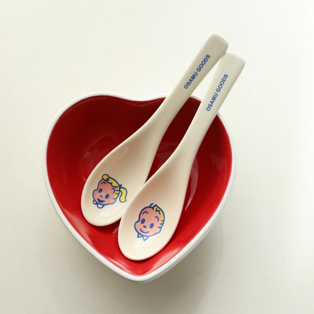 [JJ HOME] ส่งออกไปยังเกาหลีใต้ Harada House คู่ช้อนเซรามิคช้อนข้าว Harada Ji บนโต๊ะอาหารของขวัญห้องค
