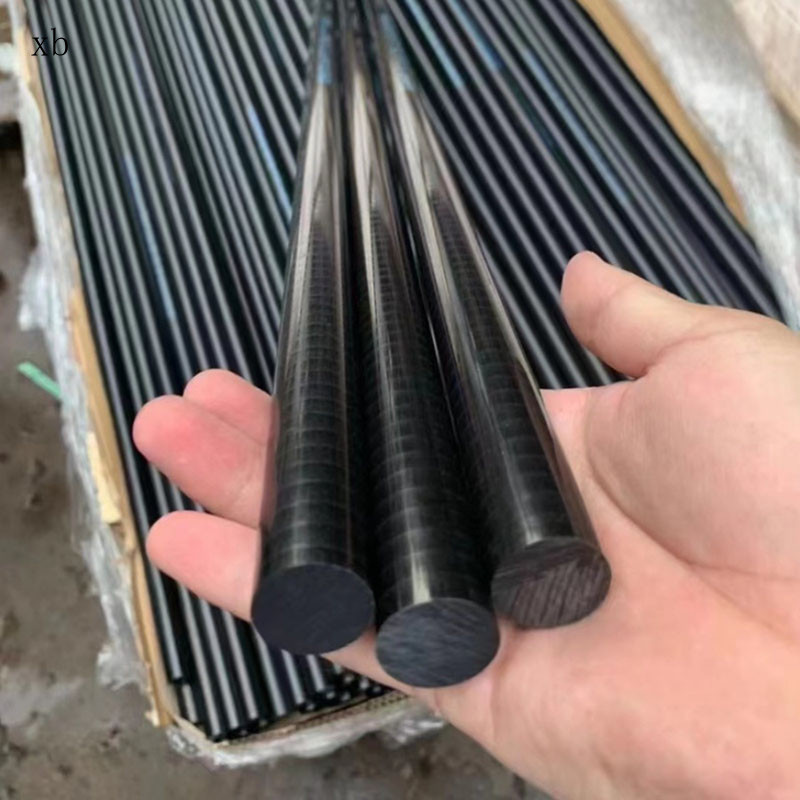 High-Strength Glass Fiber Nylon Rod PA6 ดัดแปลงวัสดุ GF30 เสริมสีดําสวมใส่ Rod Precision Part