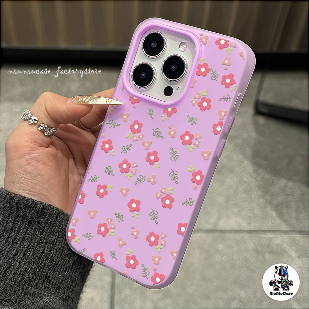ขนมเยลลี่เรียบง่าย ดอกไม้เต็มจอ For IPhone 11 15 16 12 13 14 Pro Max Plus เคส เคสไอโฟน กันกระแทก ซิลิโคน โทรศัพท์ปกหลัง ราคา ถูกที่สุด ดีลบีเคเค แกลเลอรีภาพที่ 3