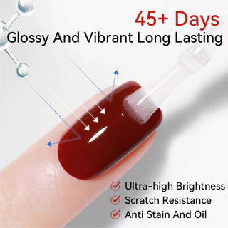 【Local】BORN PRETTY 15ml Super Top Coat Base Gel Nail Polish Transparent Soak Off UV Gel Polish แต่งเล็บกึ่งถาวร