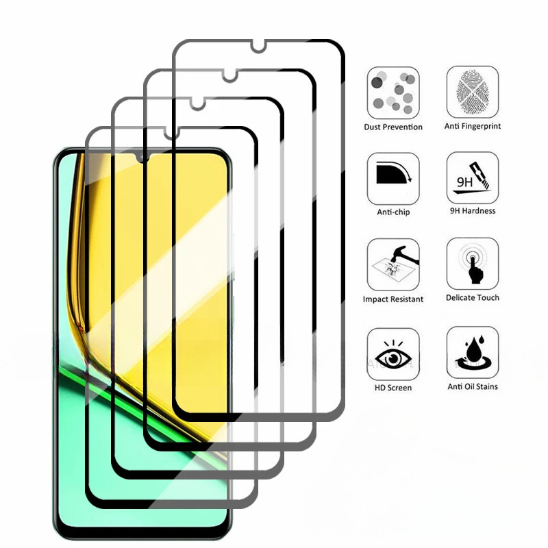 สําหรับ BLU Vivo XL5 S91 Pro J6S 1-3Pcs Full Cover HD Black Edge ฟิล์มกระจกนิรภัยสําหรับ BLU F92e F9