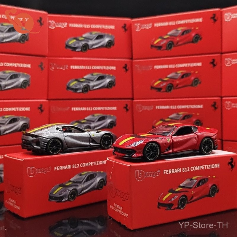 YP 1/64 Ferrari 812 Competizione รถสปอร์ตจําลองรถโลหะผสมรุ่นคอลเลกชันของขวัญ