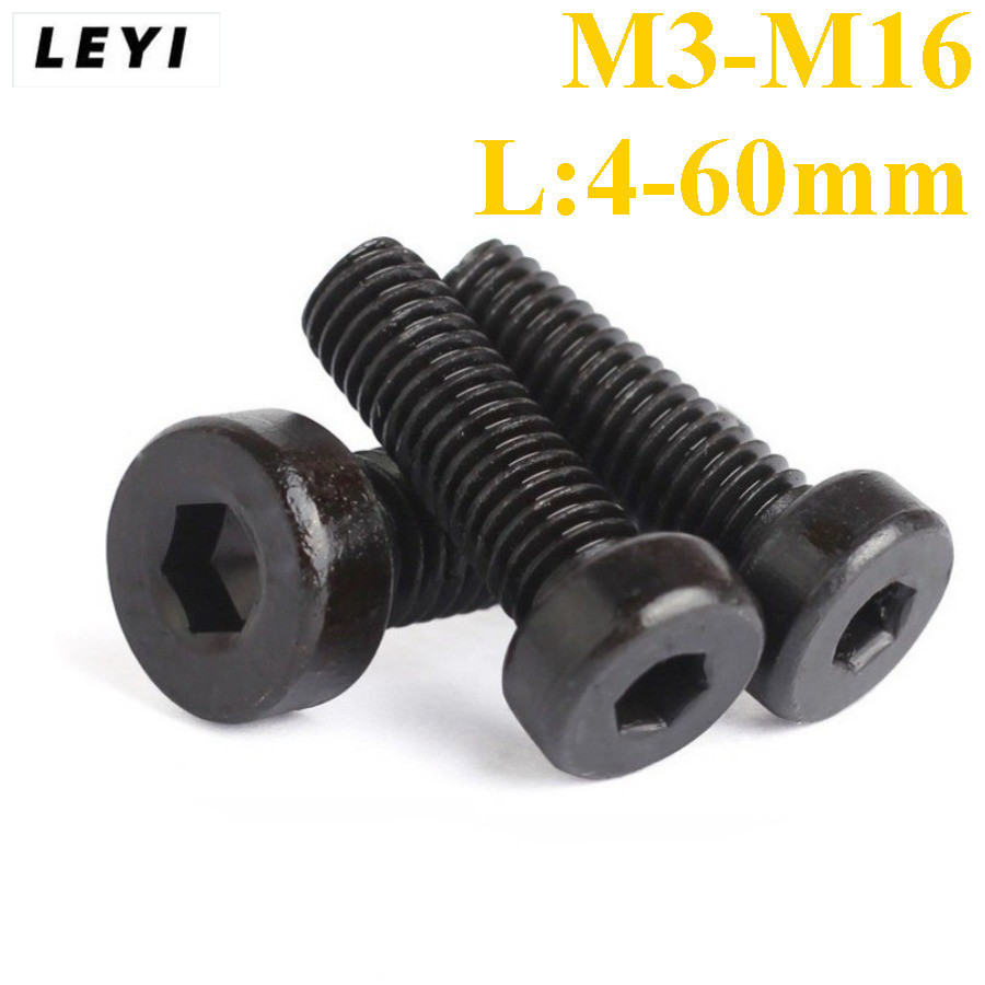 สกรูหัวหกเหลี่ยมใน M3-M16 L4-60mm สำหรับซ่อมแซม DIY เหล็กสแตนเลสทนทาน​ (LEYI-YT)