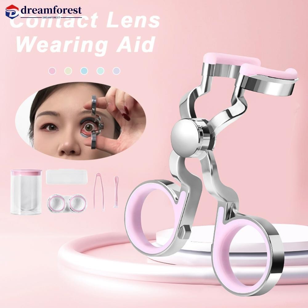 DFS สวมใส่คอนแทคเลนส์ถอดคอนแทคเลนส์ช่วยอุปกรณ์ Enlarging Eye คลิปเครื่องมือจัดเก็บข้อมูลคอนแทคเลนส์ส