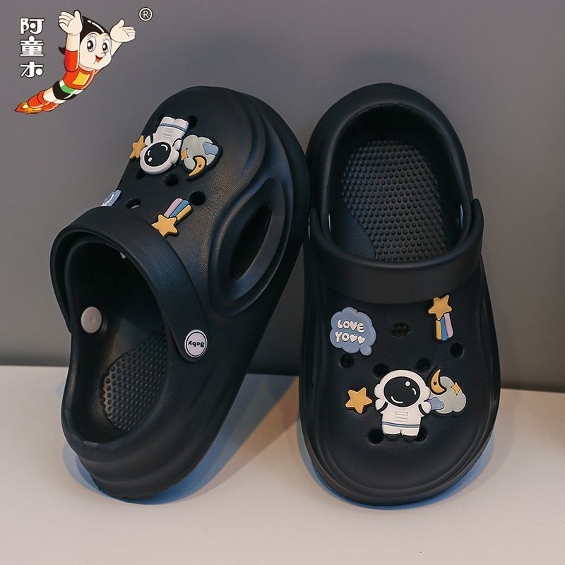 F ตัวเลือกแรก!รองเท้าแตะของ Astro Boy การ์ตูนกันลื่นกลางเด็กใหญ่สามารถสวมใส่ด้านนอกรองเท้าแตะ Astro 