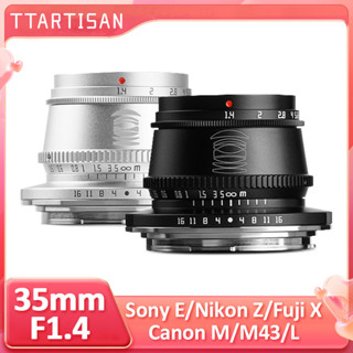 TTArtisan 35mm F1.4 APS-C โฟกัสแบบแมนนวลรูรับแสงขนาดใหญ่ Pri…