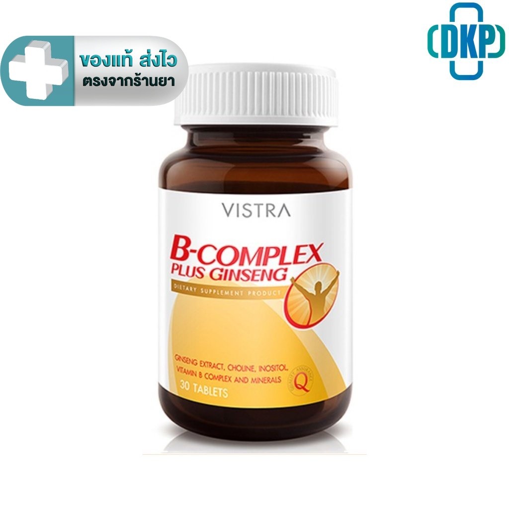VISTRA B Complex plus Ginseng (30 Tablets) [DKP]