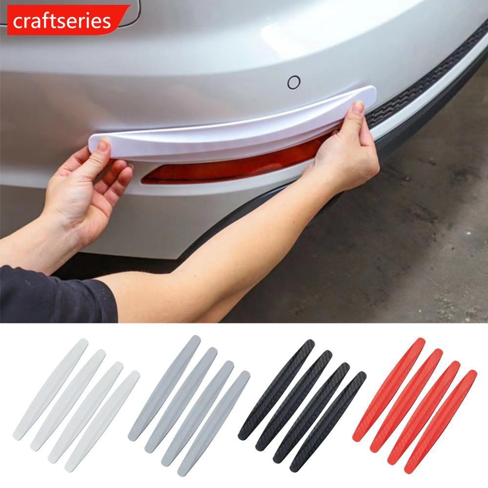 CRAFTSERIES 4 ชิ้นรถกันชน Anti-collision แถบประตู Body Scratch ยานยนต์ป้องกันเทปแถบประตูสติกเกอร์รถอุปกรณ์เสริม K9N4
