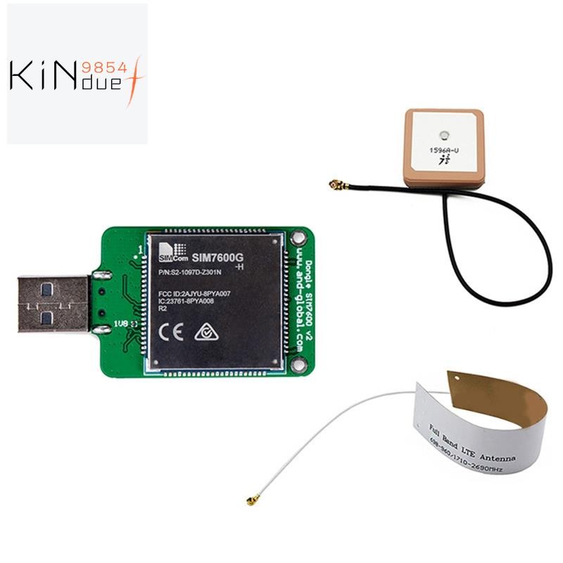 SIMCOM SIM7600G H USB Dongle พร้อมเสาอากาศ HSPA + GSM GPRS EDGE UMTS LTE 4G Cat4 โมดูลสําหรับ SIM760
