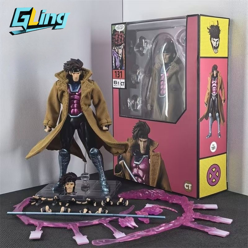 CT ของเล่น Mafex131 X-MEN Gambit Action Figure Remy Etainne LeBeau PVC รูปปั้นตุ๊กตาของเล่นพรีเมี่ยมคุณภาพ Edition