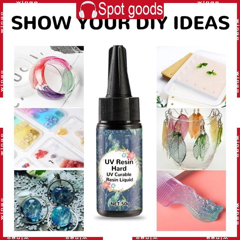 WIN Clear UV Resin Hard Clear กาวใส UV Curing Epoxy Resin สําหรับหล่อ