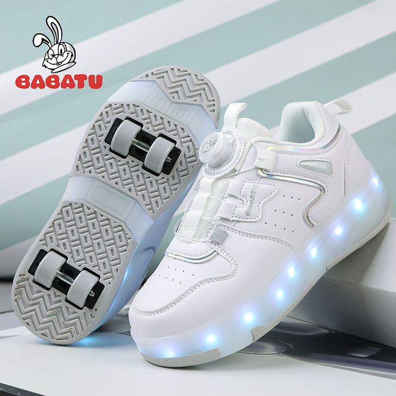 Express Roller Skate รองเท้าสองล้อ Luminous Roller Skate รองเท้าเหมาะสําหรับเด็กและผู้ใหญ่ YULN