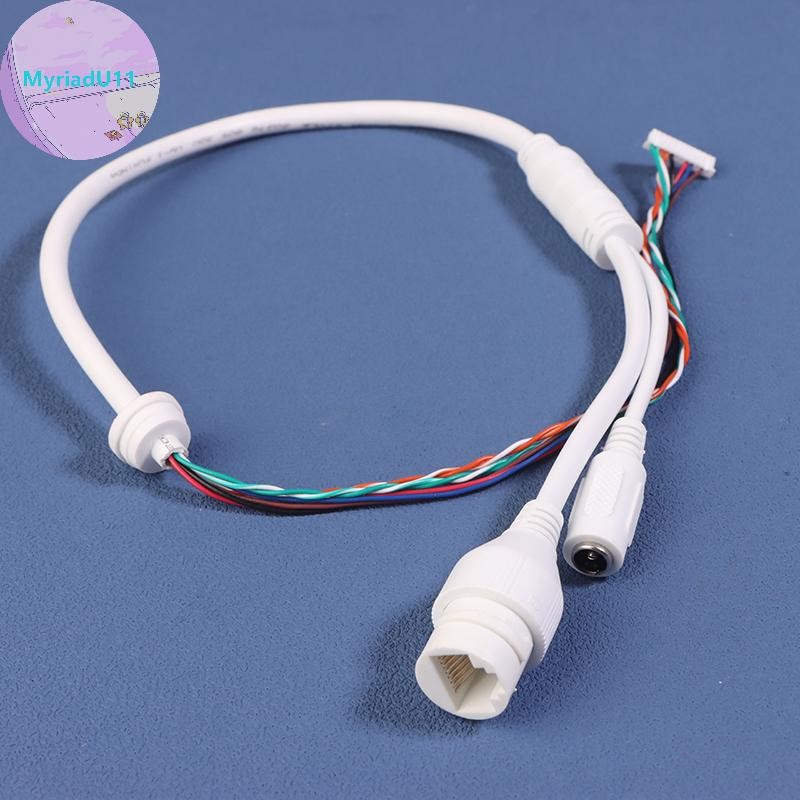 MyriadU 12Pin 8/10Core POE พอร์ตเครือข่ายหญิงสายไฟเชื่อมต่อสําหรับIPโดมกล้องการตรวจสอบสายIP TH