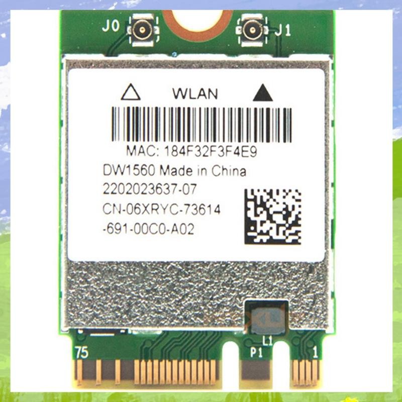 BCM94352Z DW1560 M.2 อะแดปเตอร์ Wifi การ์ดไร้สาย 1200Mbps 802.11Ac 2.4 Ghz/5G 4.0 NGFF การ์ดสําหรับ 