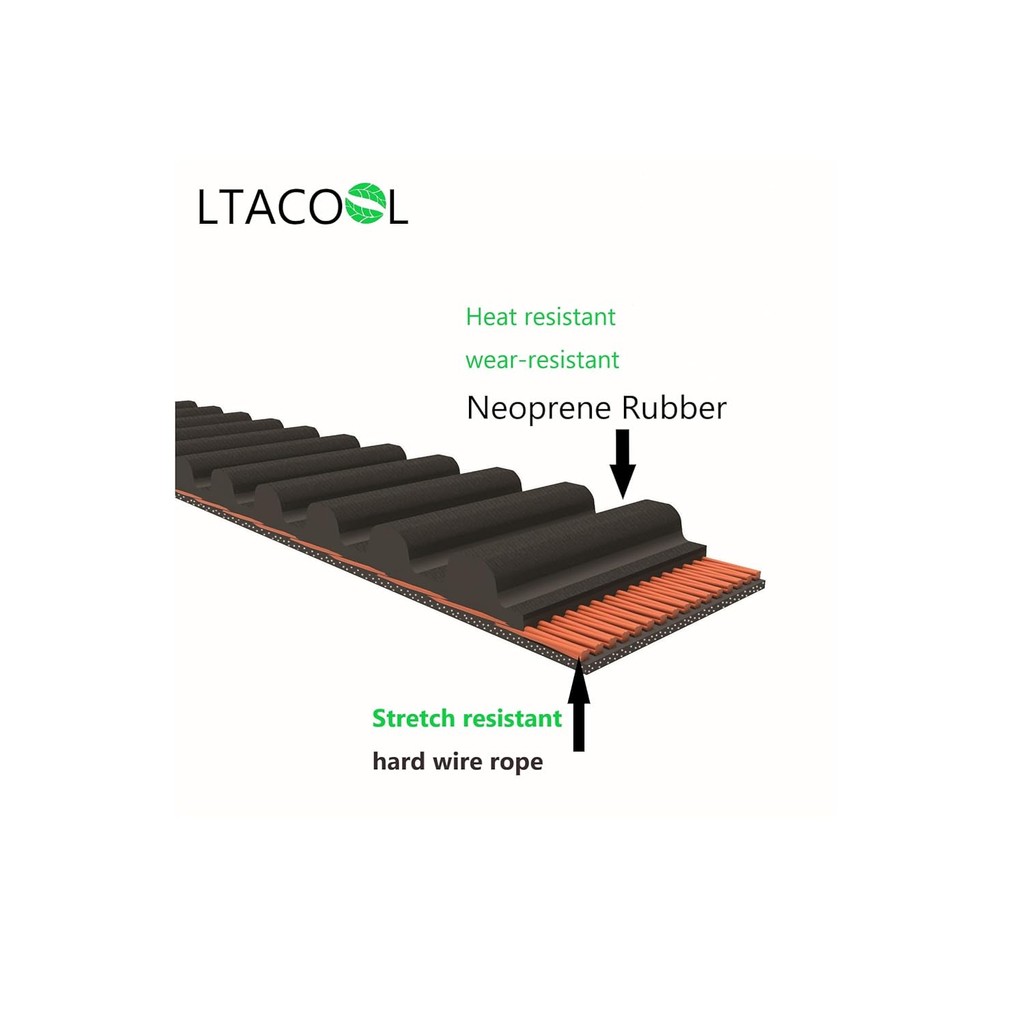 754-04167 954-04167 ขี่เครื่องตัดหญ้า 42 นิ้วเข็มขัดเวลาดาดฟ้า 3/4" x 59.52"เข้ากันได้กับ MTD/Cub Ct