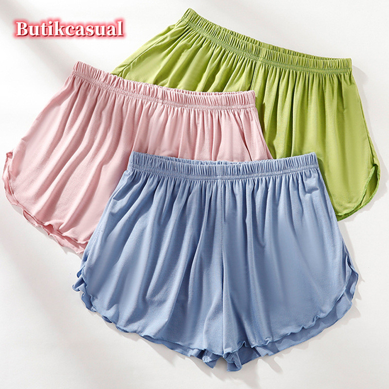 กางเกงขาสั้นผู้หญิง ทรงหลวม ขนาดใหญ่ ป้องกันแสง UV เหมาะสำหรับสวมใส่ขณะออกกำลังกายหรือพักอยู่บ้าน