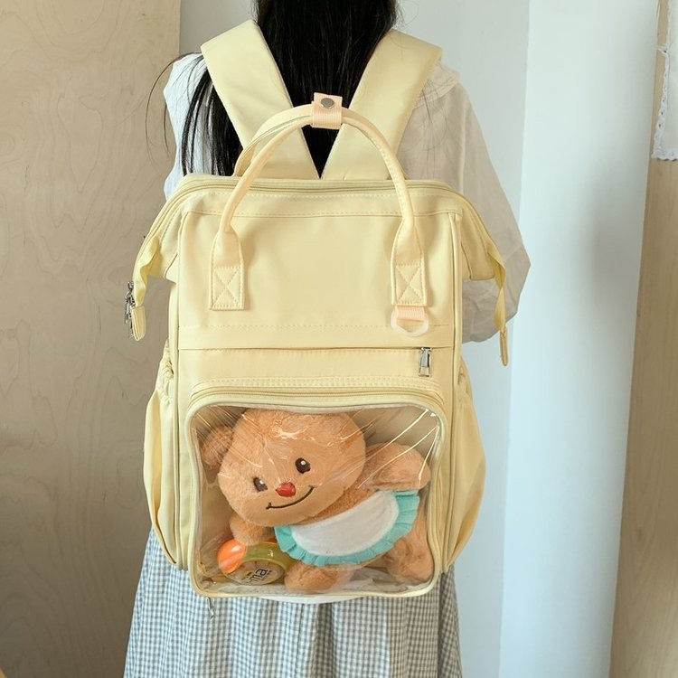 กระเป๋าเป้สะพายหลังแบบญี่ปุ่น พวงแก้มลดแรงกด สำหรับนักเรียนมัธยมและวัยทำงาน