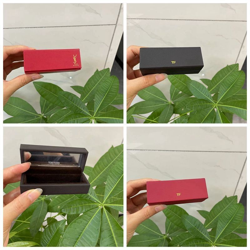 TF Lipstick Bag Single Lipstick Bag TOMFORD TOMFORD กระเป๋าเครื่องสําอางหลากสีพร้อมกระจกกล่องลิปสติก
