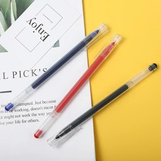 🔥1บาท🔥ปากกาสไตล์MUJI หมึกเยอะ!! เขียนลื่น คุ้มมากขอบอก🔴🔵⚫✔️ปากกาลูกลื่น เครื่องเขียน ปากกาเจลน่ารัก