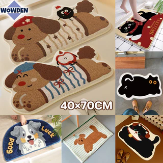 พร้อมส่ง พรมปูพื้น พรมเช็ดเท้า ดัชชุนด์ ดูดซับน้ำ น่ารัก แห้งไว กันลื่น 40×70cm ห้องน้ำ ตกแต่งห้อง