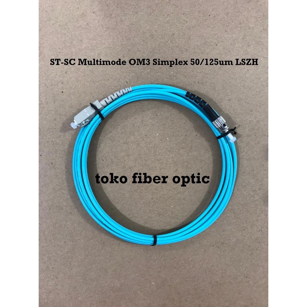 SC ST /ST SC simplex patchcord fiberoptic OM3 Multimode 15 เมตร