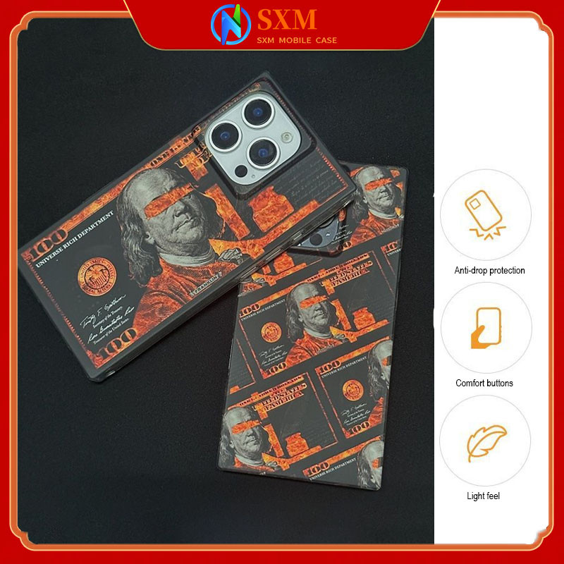 IPhone16Pro Max US Dollar IMD Laser Square มุมขวาเคสโทรศัพท์กันกระแทกสําหรับ iPhone16/15/14/13/12
