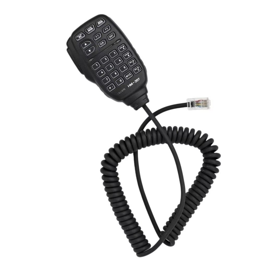 HM207 ไมโครโฟนระยะไกลสําหรับ ICOM IC2730E 2730A ID-5100A 5100E วิทยุมือถือ 8 Pin Modular PTT Mic