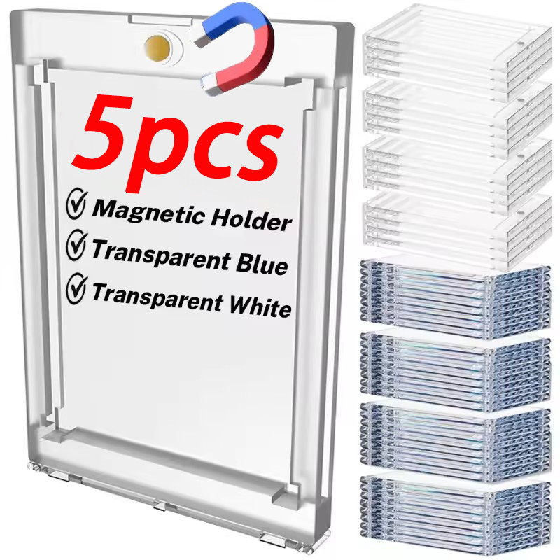 1/3/5 ชิ้น 35PT Magnetic Cards Holder / Sports Trading Card Holder Sleeve / Photo Cards Protector Case
