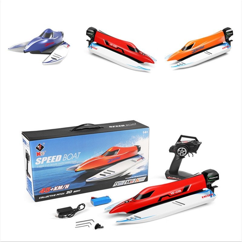 ของเล่น Speedboat รีโมทคอนโทรลเรือรุ่นไฟฟ้า Cross-Border เด็ก Brushless ความเร็วสูง Weili WL915-A2.4