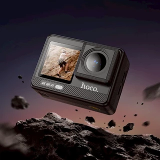 กล้องแอคชั่น Hoco DV102 จอคู่ ชัดระดับ 4K 60fps EIS มีระบบกันสั่น WiFi กันน้ำ 30M มุมมอง 150 องศา