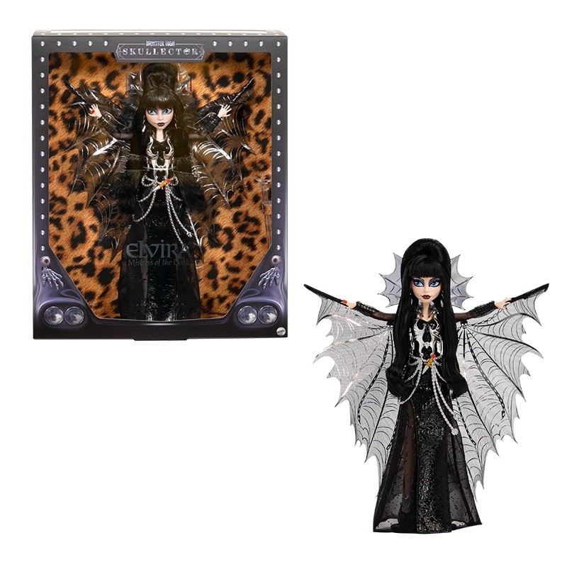Barbie Monster High Skullector Elvira HYV99 คอลเลกชันสําหรับผู้ใหญ่ Co-Signature 2025 มาใหม่ล่าสุด R