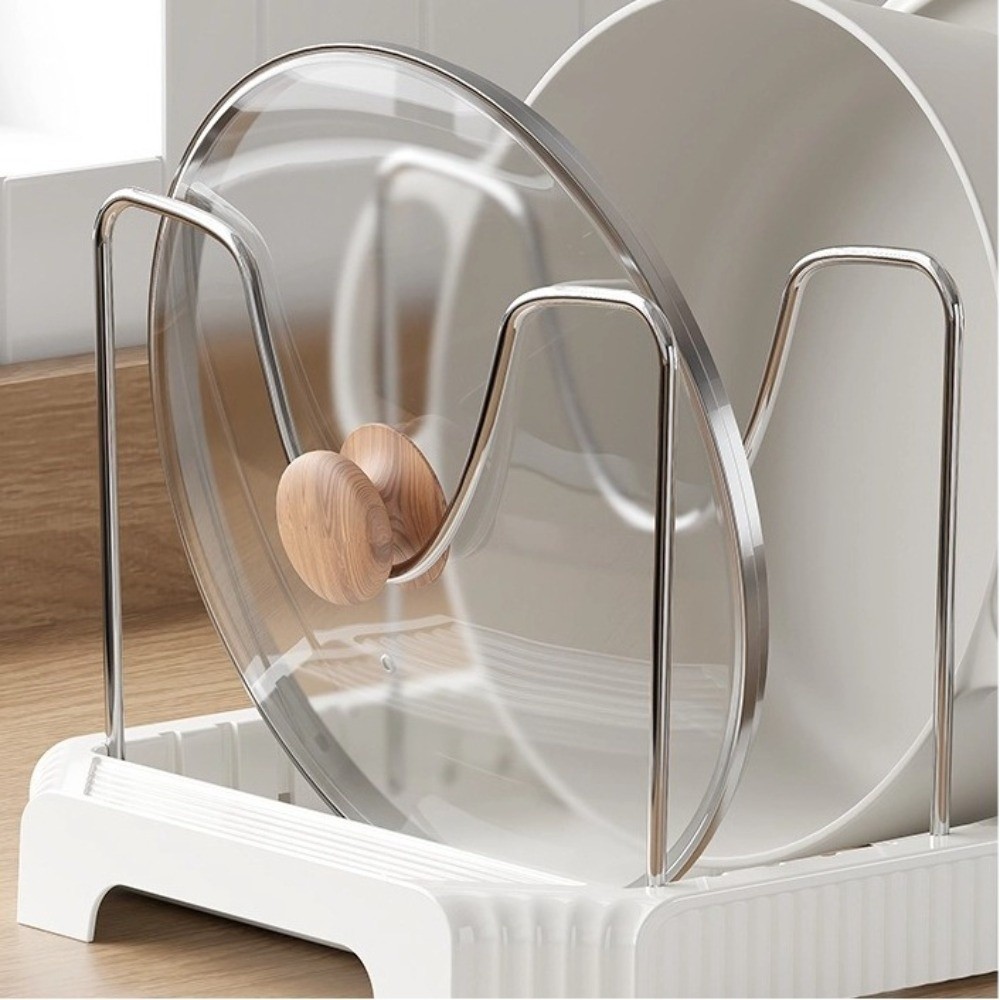 Wkpfr893ชั้นวางจานขยายได้,สแตนเลสอเนกประสงค์เคาน์เตอร์ครัว,ทนทานประหยัดพื้นที่ปรับขยายกระทะออแกไนเซอร์แร็คครัว - รูปที่ 3