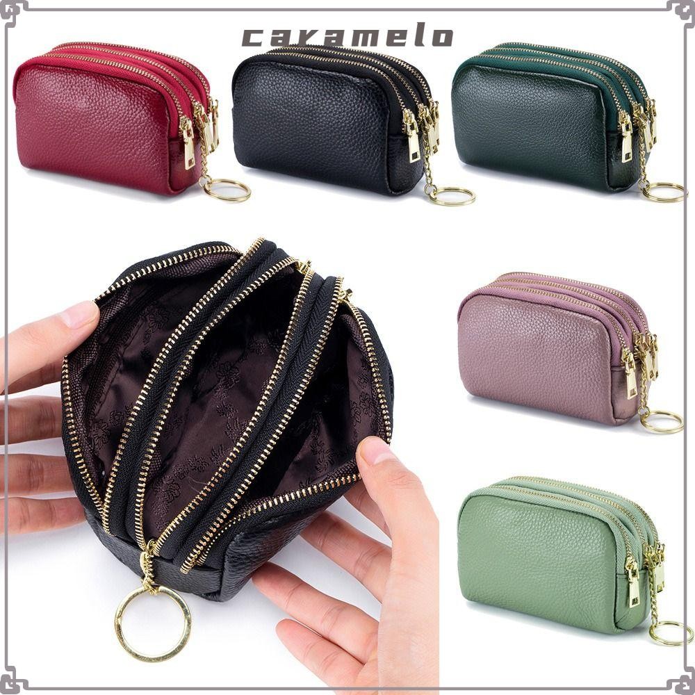 Caramelo Women Wallet Soft Female Wallet Zipper Mini Pocket Card Coin Key Holder