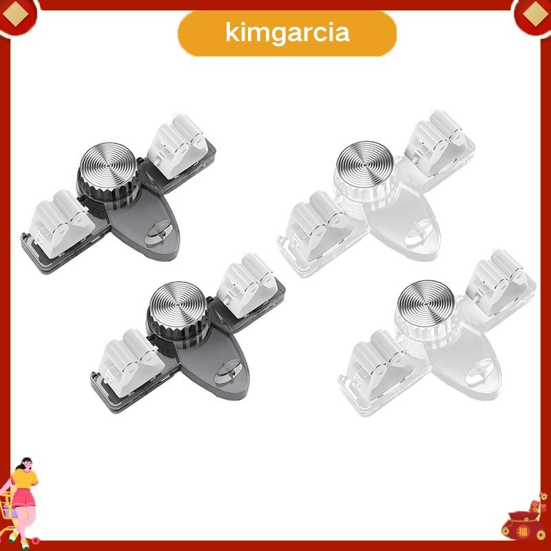 kimgarcia Broom Holder Mop Hanger,ไม่จําเป็นต้องเจาะรูไม้กวาดไม้แขวนเสื้อสําหรับห้องน้ํา, ห้องครัว, 