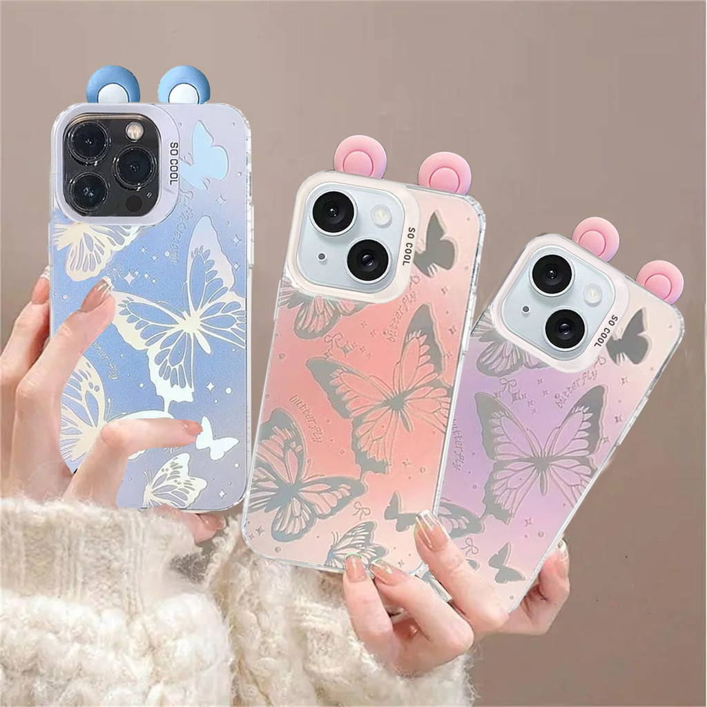 SAMSUNG Artแฟนตาซีผีเสื้อเคสโทรศัพท์สําหรับSamsung Galaxy S20 S21 S22 S23 S24 Ultra Plus S20FE S24FE