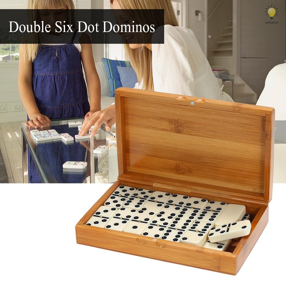 ชุดDominos_double_six เกมพัลพันธ์ขณะเดินทาง