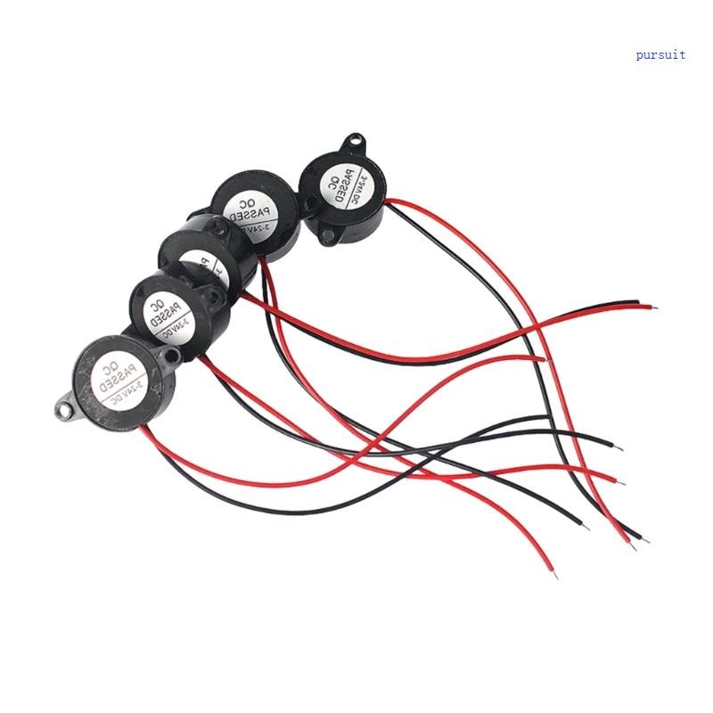 SUIT* Pack of 5 Automotive Buzzers 12mA การใช้กระแสไฟ 23 มม. ส่วนประกอบคําเตือนขนาดกะทัดรัด