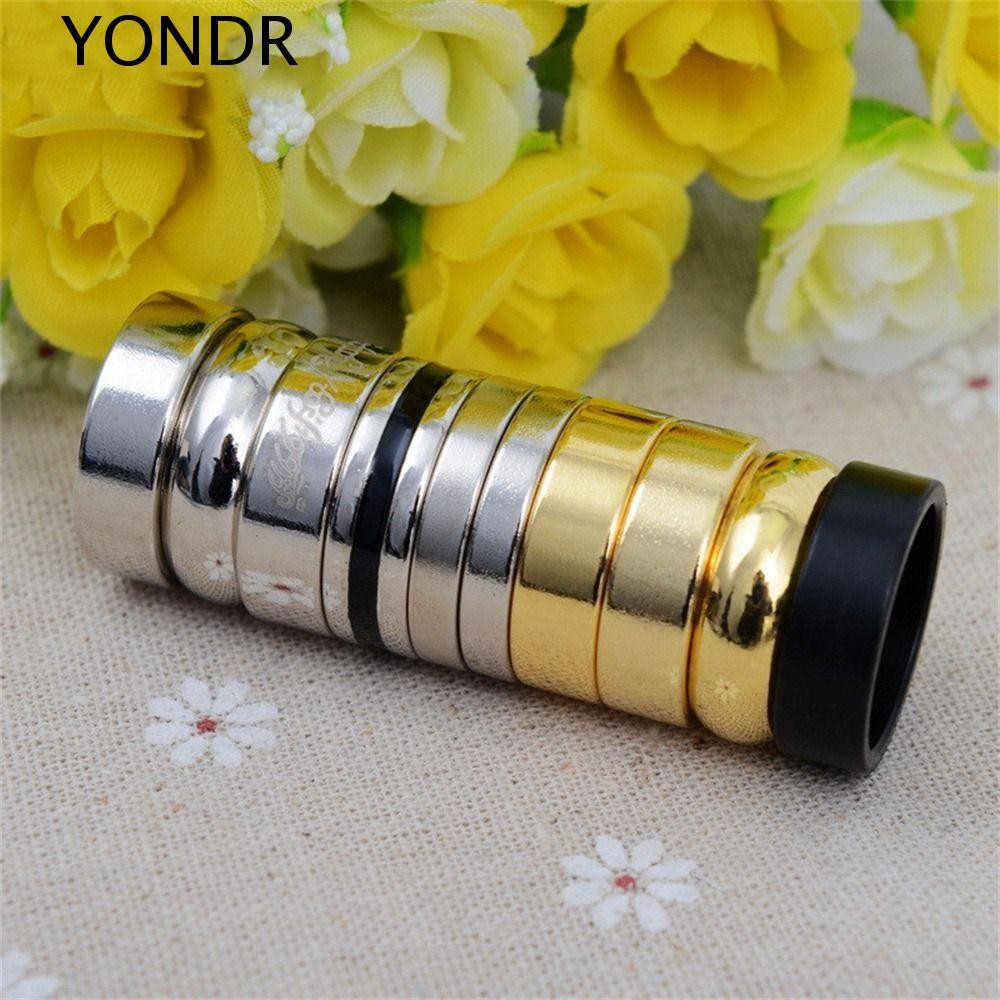 YONDR แหวนวิเศษแม่เหล็ก แผ่นเงิน ทอง วงกลม 18/19/20/21 มม. อุปกรณ์มายากลเทคนิคมายากล อุปกรณ์มายากลตัวช่วยสร้าง PK แหวนตกแต่งนิ้ว