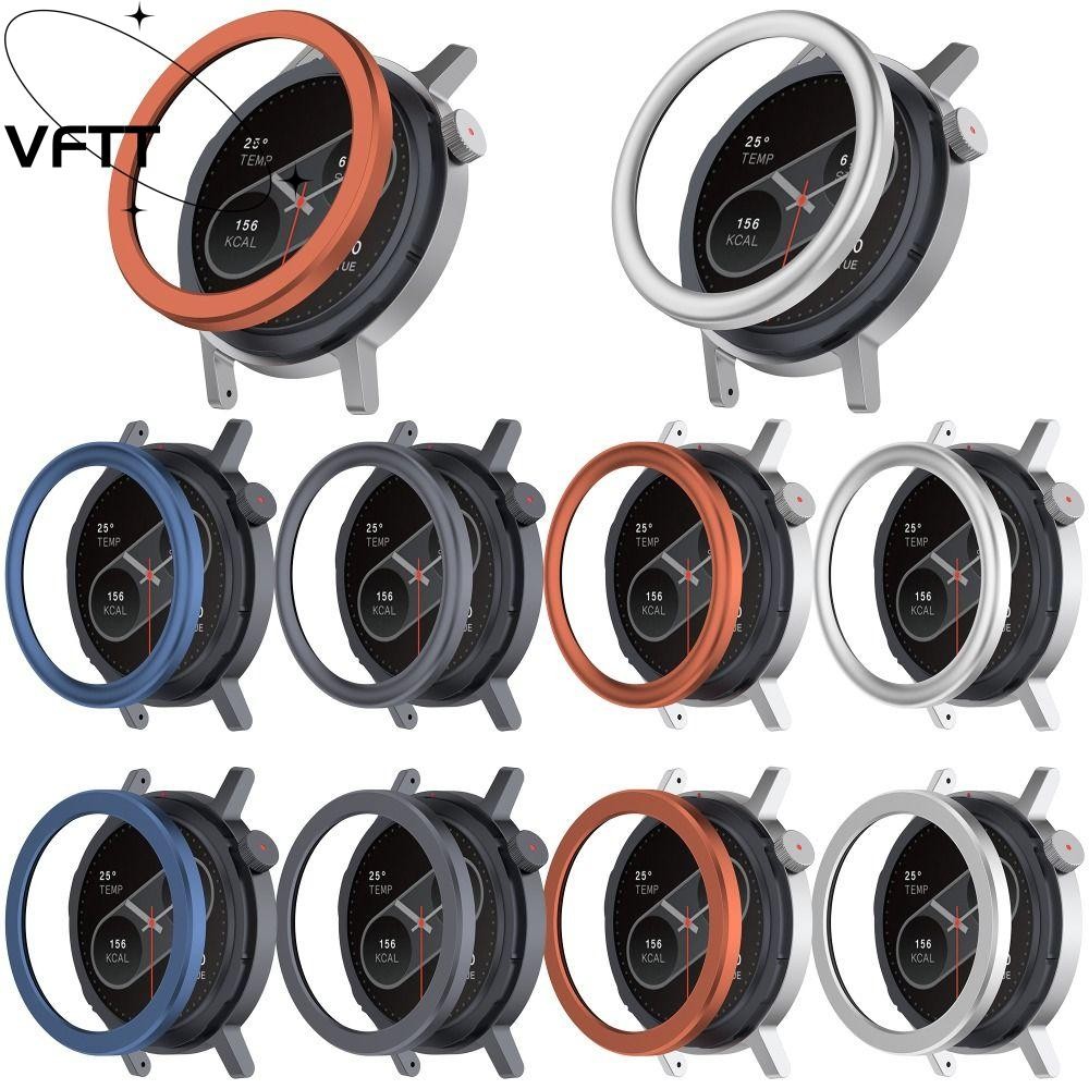 VFTT ฝาครอบนาฬิกาสแตนเลสป้องกันรอยขีดข่วน เปลี่ยนฝาโลหะตกแต่งสําหรับ CMF นาฬิกา 2 อุปกรณ์เสริมสมาร์ท