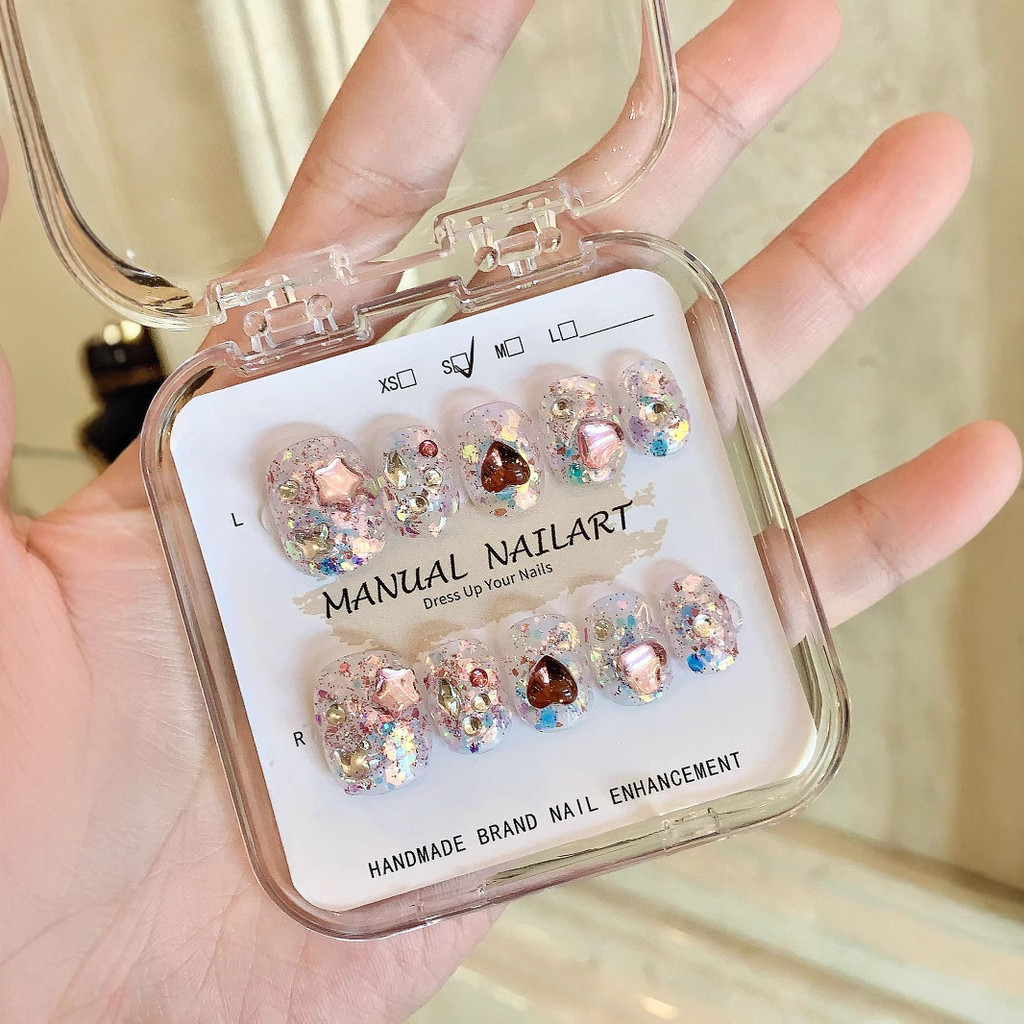 ความรู้สึกของ high-end เล็บ art patch Handmade henna case