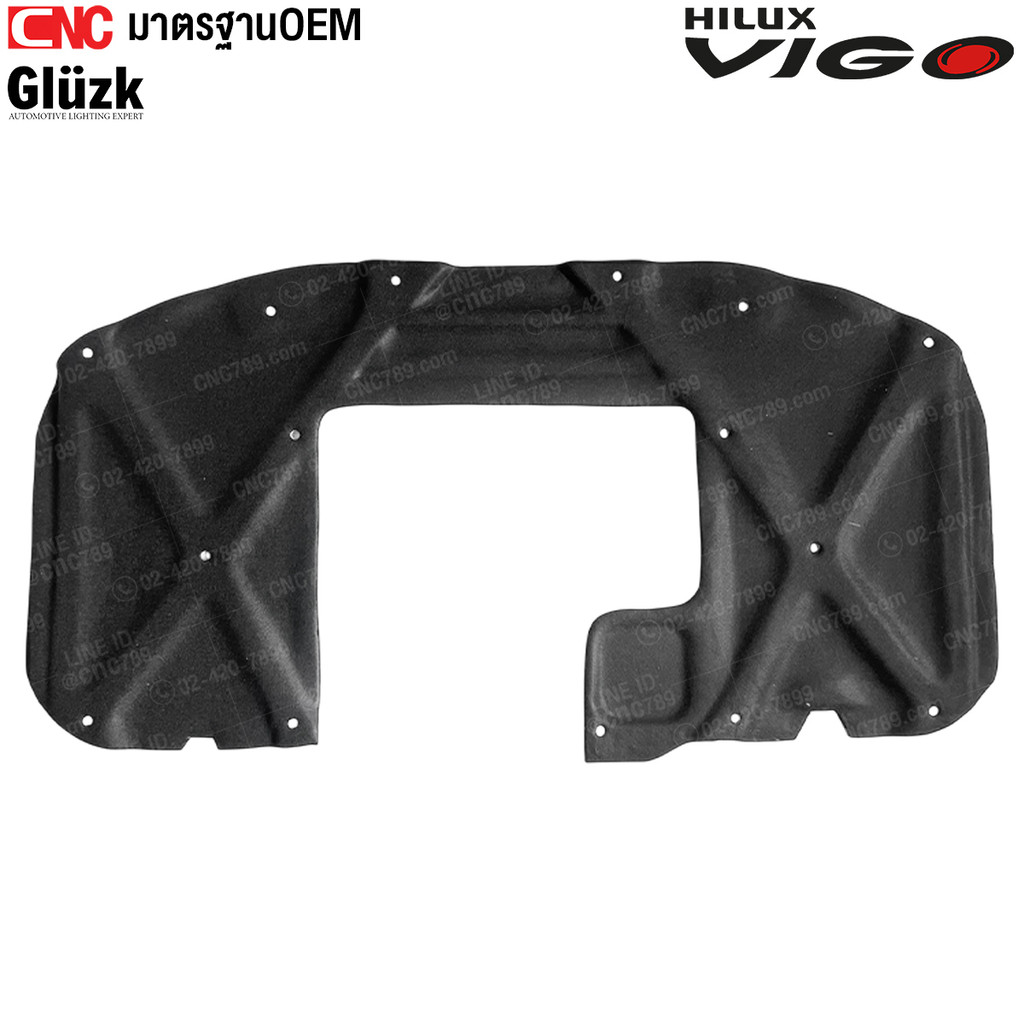 Gluzk แผ่นกันความร้อน TOYOTA VIGO,FORTUNER ปี 2004-2014 (มีรู Scoop/ไม่มีรู Scoop)แผงกันความร้อนฝากระโปรงหน้า ฉนวนฝาหน้า - รูปที่ 4