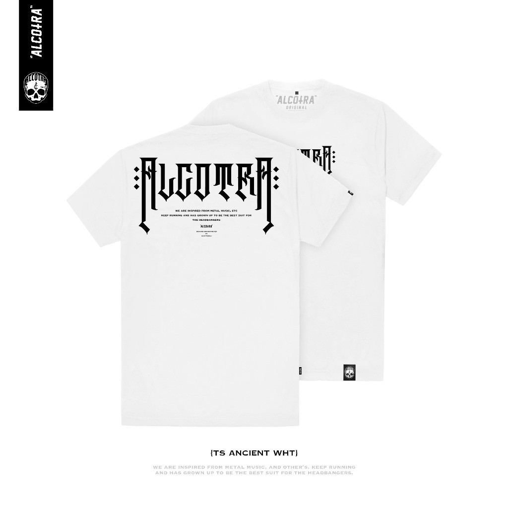 ALCOTRA BALI Original TS WHT LG ANCIENT // เสื้อยืดโลโก้สีขาว ANCIENT ALCOTRA // ALCOTRA WHITE T-SHI