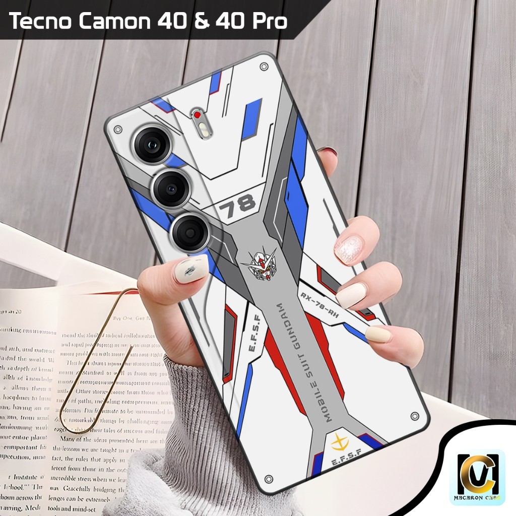 Tecno Camon 40 Pro 4G/ 5G & Tecno Camon 40 4G Case ล่าสุด 2025 Gundam Motif | SoftCase HP Tecno Camo