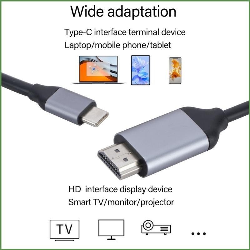 USB C To Mini  4K 60HZ/4K 30HZ HDR10 Video Cable For Laptop Monitor
