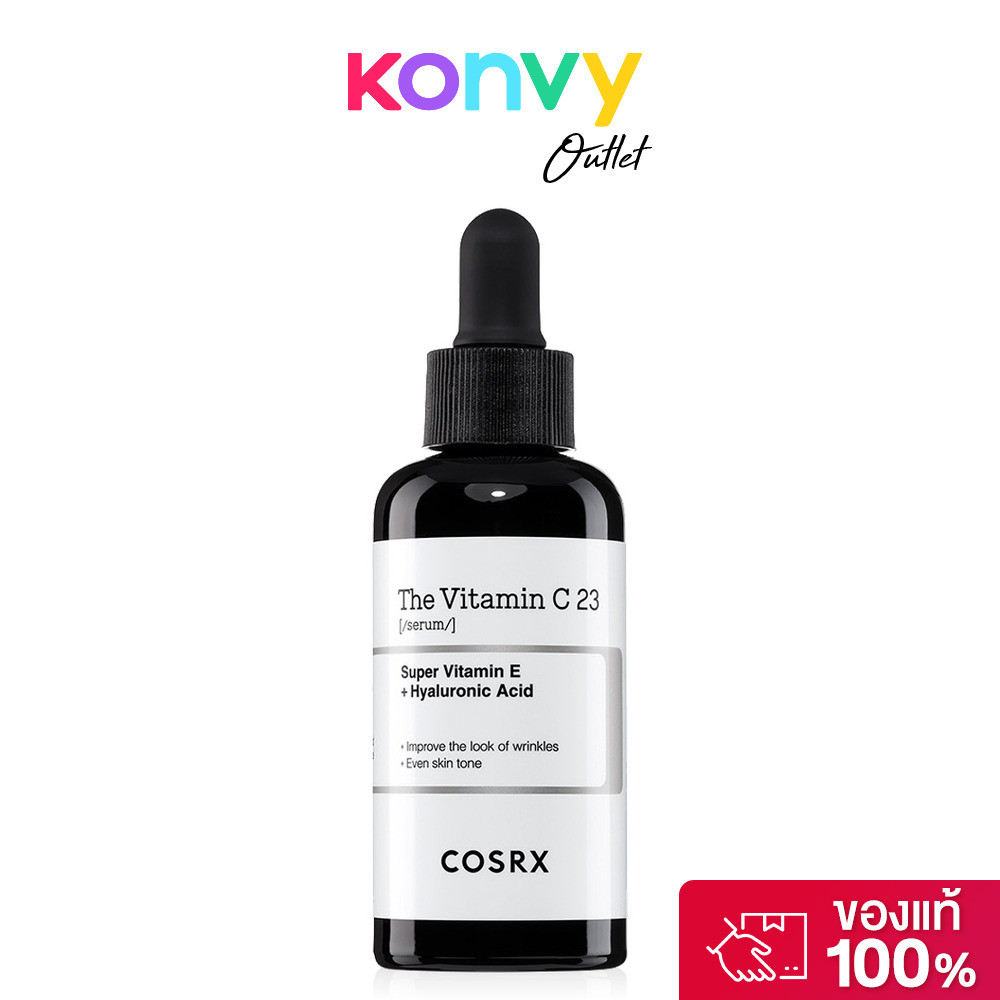 COSRX The Vitamin C 23 Serum 20g เซรั่มวิตามินซีบริสุทธิ์เข้มข้น23% ช่วยลดเลือนรอยดำรอยสิว ปรับผิวหมองคล้ำให้กระจ่าง...