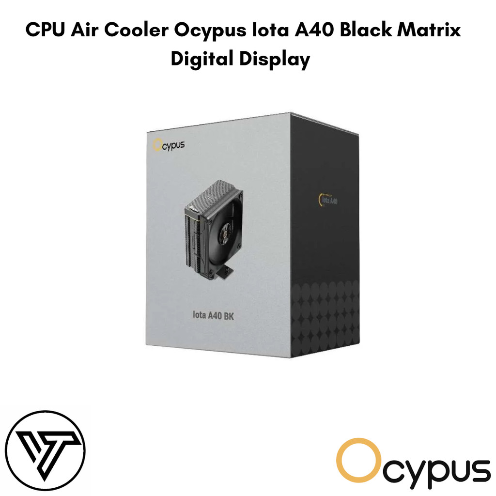 CPU Air Cooler Ocypus Iota A40 Black Matrix Digital Display